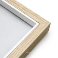 High quality wholesale Rustic Picture Frame 5x7 in Beige Thick Wooden Depth Photo Frames for Desk Wall Hanging